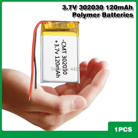 3.7V 120mAh 302030 032030 Rechargeable Battery For MP3 MP4 mobile bluetooth GPS Toy reading pen speaker lithium-ion Lipo Battery ► Photo 1/6