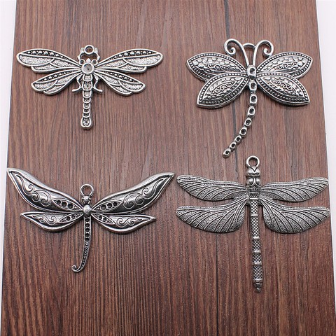 3pcs/lot Charms Dragonfly DIY Jewelry Findings For Jewelry Making Accessories Antique Silver Color Big Dragonfly Charms ► Photo 1/2