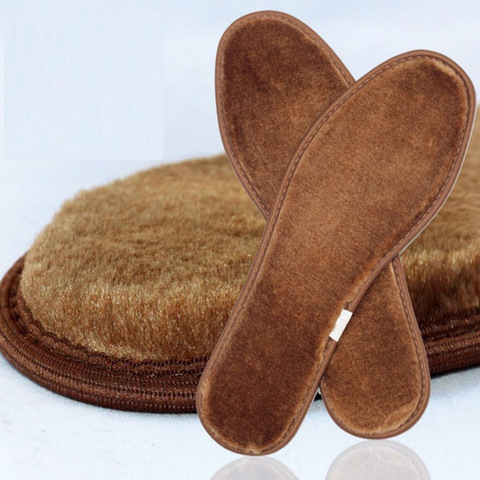 Unisex Thickened Wool Insoles Winter Imitation Cashmere Sheepskin Fur Foot Insoles Plus Size Keep Warming Insoles For Shoes Hot ► Photo 1/6