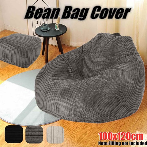 Linen Beanbag Sofas Cover Chairs, Bean Bag Chair Filler