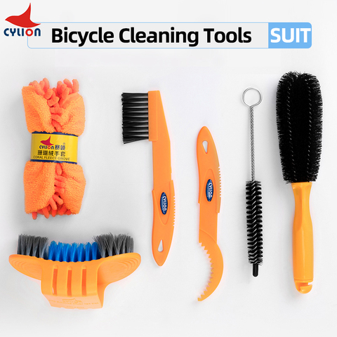 CYLION Bike Chain Cleaner Wheel Kit Brush Set For MTB Road MTB Bike Bicycle Brush Maintenance Tool Cycling Equipment Kit Set ► Photo 1/1