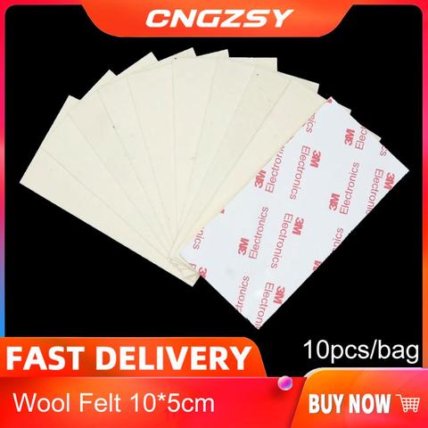 10pcs/lot professional 5cm width Replacement spare wool suede felt for squeegee With Self Adhesive 3M Glue Car Wrapping Tool A11 ► Photo 1/6