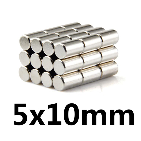 10/20/50pcs 5x10 mm Round Neodymium Magnets 5mmx10mm Mini N35 Magnet Disc 5*10 Strong Cylinder Rare Earth Magnet 5mmx10mm ► Photo 1/4