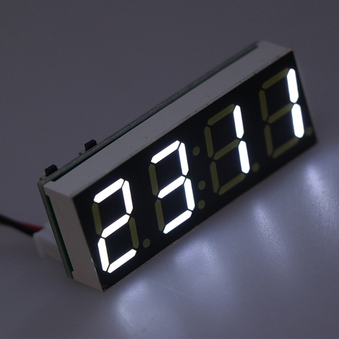 12V 5-24V Electronic Voltmeter Thermometer Clock for Car Auto LED Monitor Module Wholesale ► Photo 1/6