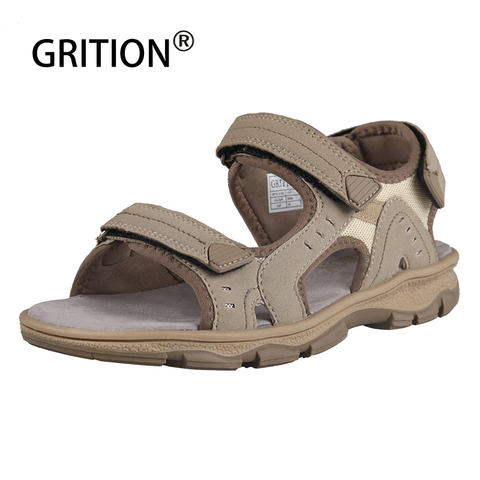 GRITION Women Sandals Flat Casual Thick Heel Open Toe Summer Sport Sandals Walking Outdoor Comfort Female Beach Shoes Stylish ► Photo 1/6