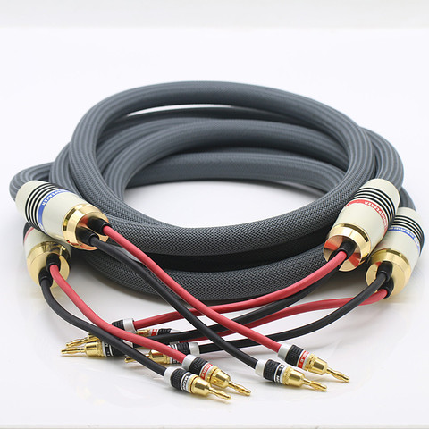 Silver color flagship version pure copper main speaker line HIFI amplifier audio cable speaker upgrade line ► Photo 1/1