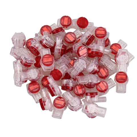 55 Pieces Gel Splice UR Connector 3 Port Wire Connectors Red+Clear ► Photo 1/6