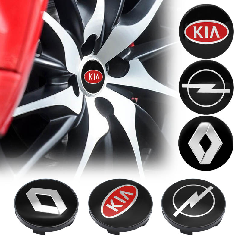 4pcs 60mm Car Wheel Center Hub Caps Emblem For Kia