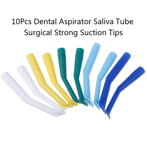 10Pcs Dental Aspirator Saliva Tube Surgical Strong Suction Tips Oral Care Tool ► Photo 1/6