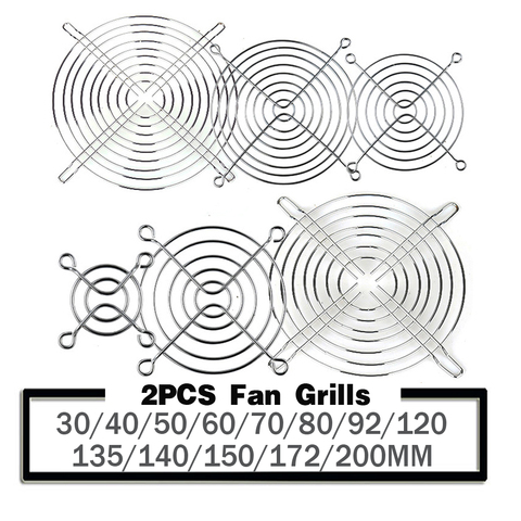2PCS Metal Mesh Finger Guard Protective Net Fan Grill 30mm 40mm 50mm 60mm 70mm 80mm 90mm 120mm 135mm 140mm 150mm 170mm 200mm ► Photo 1/4