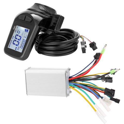 24V-48V/36V-60V 350W Electric Bicycles Scooter Motor Controller LCD Display Panel Thumb Throttle EBike Brushless Controller Part ► Photo 1/6