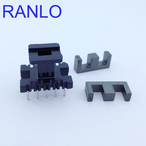 20sets/lot EE19 EI19  transformer bobbin  magnet ferrite core PC40 vertical 5+5pin row pitch 13mm ► Photo 1/6