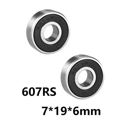2pcs/lot 607RS Ball Bearing Deep Groove Bearing Mini Bearing  607-RS 607RS 7*19*6mm 7*19*6 High Quality 52100 Chrome Steel ► Photo 1/3