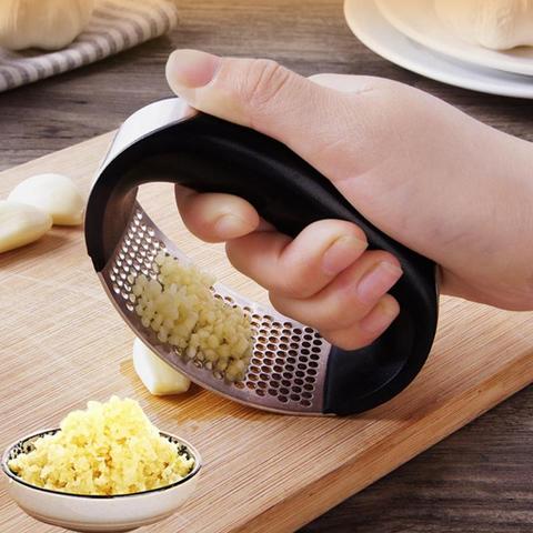 Multi-function Manual Garlic Presser Curved Garlic Grinding Slicer Chopper Stainless Steel Garlic Presses Cooking Gadgets Tool ► Photo 1/6