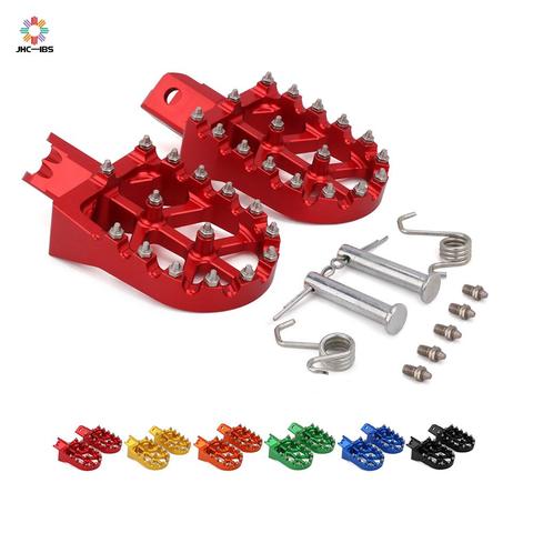 Motorcycle Aluminum Universal CNC Colorful Footpeg Footrest Foot Pegs For HONDA CRF XR 50 70 110 M2R SDG DHZ SSR KAYO Pit Bike ► Photo 1/6