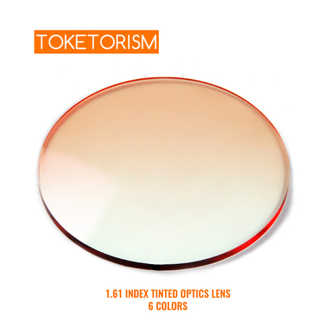 Toketorism Anti Reflective Prescription Lenses Anti UV Gradient Tint Lens for Glasses Frame and Trimming Rimless Sunglass ► Photo 1/6