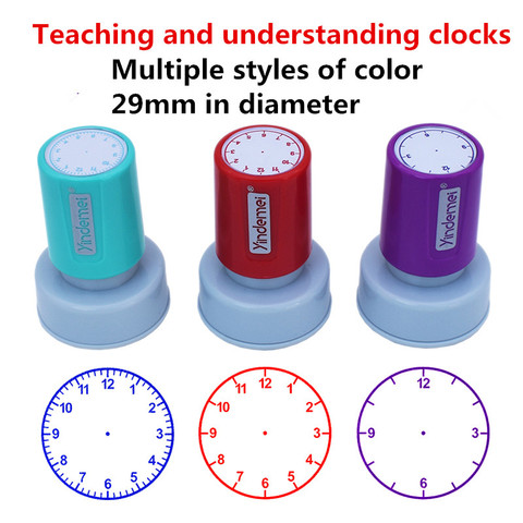 Learning recognition teacher teaching seal clock dial stamps primary school seal child seal time stamp custom 29mm in diameter ► Photo 1/6