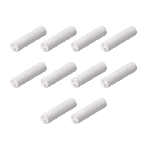 uxcell 10 Pcs 1mm Dia Ceramic Insulation Tube Twin Bore Porcelain Insulator Pipe for Heating Element ► Photo 1/2