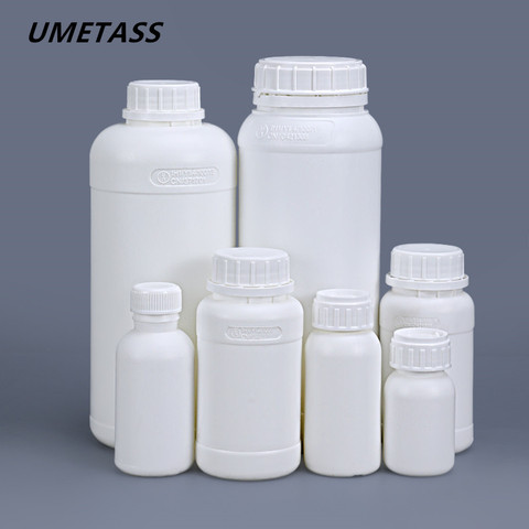 UMETASS Empty plastic Fluorinated bottle with Tamper Evident Cap leakproof container 50ml/100ml/200ml/250ml/500ml/1000ml ► Photo 1/6