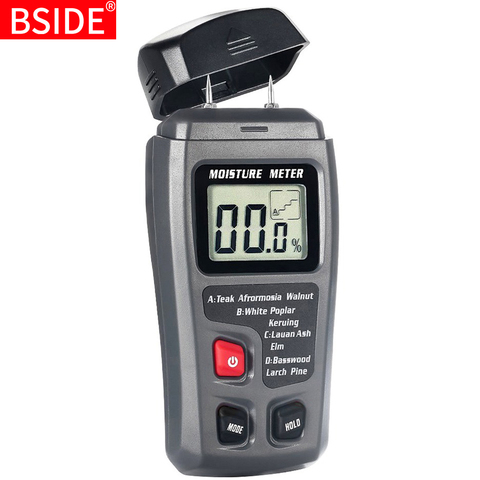 BSIDE Digital Wood Moisture Meter Professional 0~99.9% Timber Hygrometer Portable Tool EMT01 with Large LCD Display EM10 ► Photo 1/6