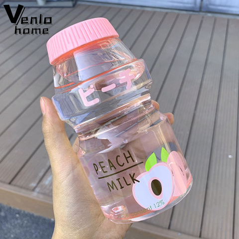 Cute Bottle Water for Girls Plastic Shaker Cup Drink Bottle
