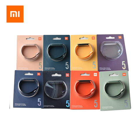 100% Original Xiaomi mi band 5 strap silicone bracelet Mi band5 Yellow Strap wrist XiaoMi Mi Band 5 replacement silicone strap ► Photo 1/6