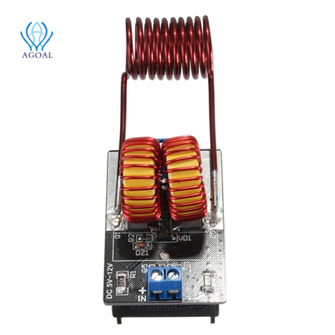 DC 5V-12V 120W Mini ZVS Induction Heating Power Module Tesla Jacobs Ladder No Taps With Heating Coil ► Photo 1/6