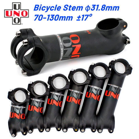UNO MTB Bike Stem 17 Degree 31.8mm Ultralight Road Bicycle Stem  70 80 90 100 110 120 130mm Bicycle Accessories Bike Parts ► Photo 1/6