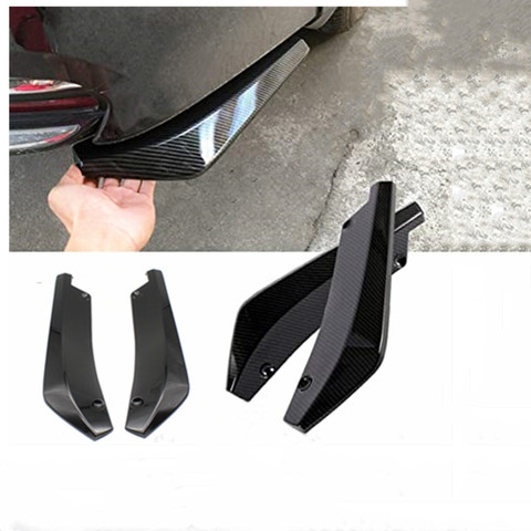 Car Rear Bumper,of Universal Rear Trunk Lip Spoiler Canard Wing BodySpoilerAnti-crash Diffuser Lip Wrap Angle Splitter Protector ► Photo 1/6