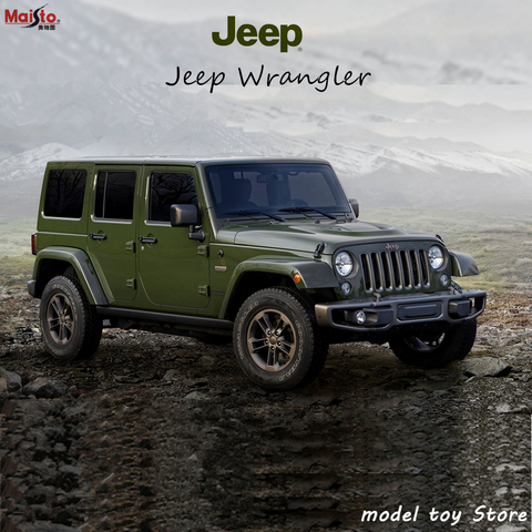 Maisto 1:24 Jeep Wrangler manufacturer authorized simulation alloy car model crafts decoration collection toy tools ► Photo 1/6