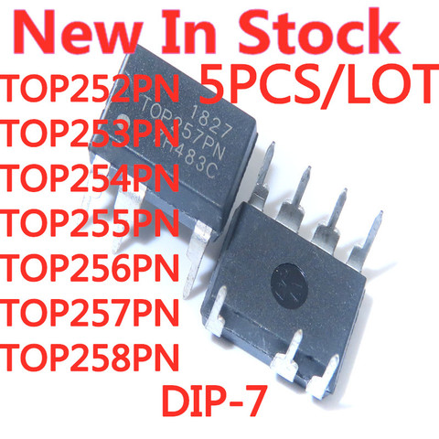 5PCS/LOT TOP252PN TOP253PN TOP254PN TOP255PN TOP256PN TOP257PN TOP258PN DIP-7 LCD power management chip In Stock New Original ► Photo 1/6