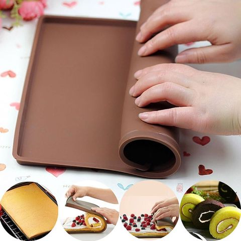 1pcs Nonstick Baking Pastry Tools Silicone Baking Rug Mat Silicone Mold Swiss Roll Mat Cake Pad Baking Tool Kitchen Accessories ► Photo 1/6