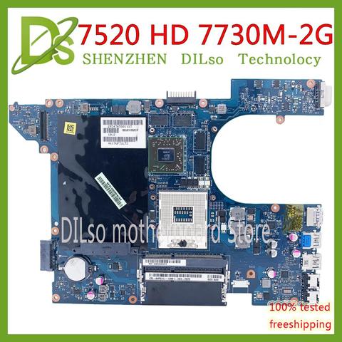 KEFU QCL00 LA-8241P 7520 motherboard for dell Inspiron 15R 5520 7520 laptop motherboard AMD HD 7300 2GB original 100% tested ► Photo 1/6