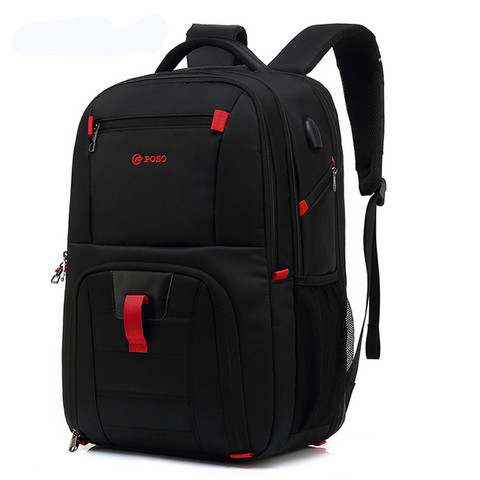 POSO Backpack 17.3inch Laptop Backpack Fashion Travel Business Backpack Nylon Waterproof Backpack Anti-theft  Men Backpack ► Photo 1/6