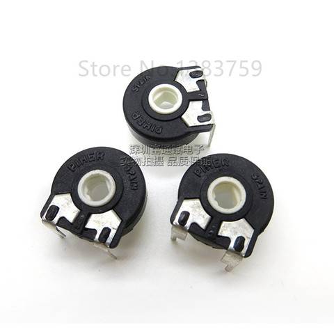 5pcs Variable Resistor PT15-10K 103 Horizontal Elliptical Hole Adjustable Potentiometer ► Photo 1/2