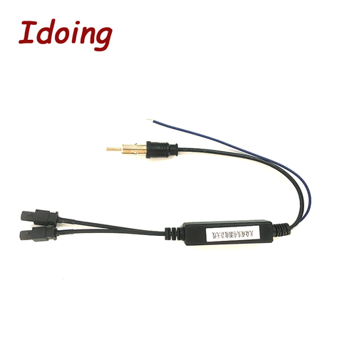 Idoing Car Radio Antenna Adapter Male Dual Fakra for-VW Antenna Signal Amp Booster Marine Car Vehicle Boat 330mm FM Amplifier ► Photo 1/2