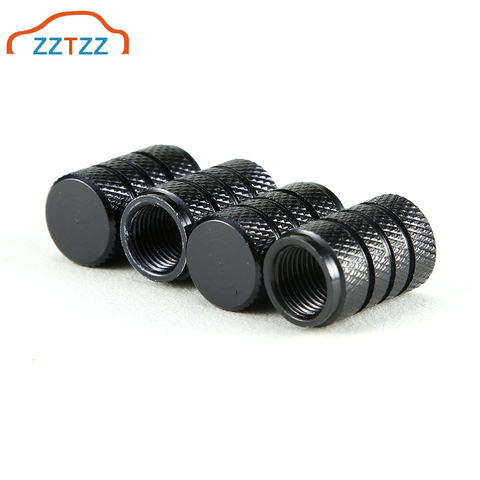 8Pcs/Lot Tire Valve Caps Valve Stems Cover Car Wheel Dustproof Cap, Silver and Black ► Photo 1/6