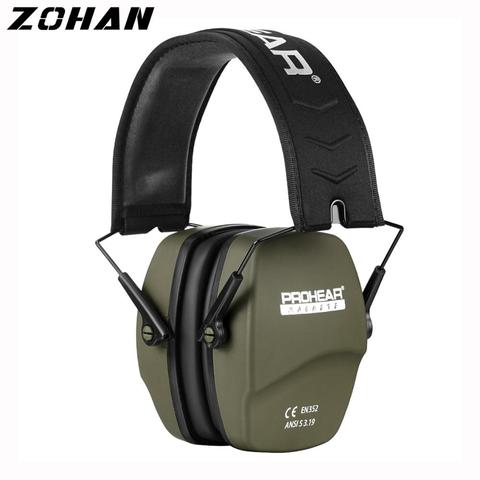ZOHAN Shooting Ear Protection Safety Earmuffs Noise Reduction Slim Passive Hearing Protector for Huning NRR26dB ► Photo 1/6