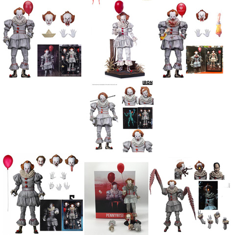 NECA It Pennywise Figure Joker Figure Mask Dancing Clown Action Figure Pennywise Neca Toy  Doll Horror Halloween Gift ► Photo 1/6