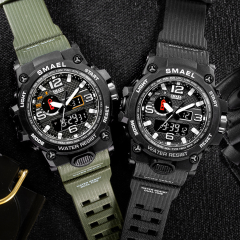 New SMAEL Fashion Men's Digital Sports Watch Men LED Waterproof Quartz Watches Top Brand Luxury Chrono Count Male Wristwatches ► Photo 1/6