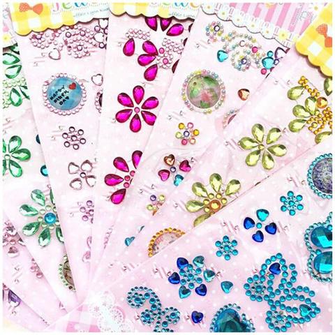 New Acrylic Crystal sticker Butterfly Stickers Diy Decals Accessories Mobile phone Laptop decoration Children Toys ► Photo 1/6