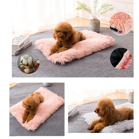 Winter Dog Bed Mat Soft Fleece Pet Cushion House Warm Puppy Cat Sleeping Bed Blanket For Small Large Dogs Cats Kennel Cama Perro ► Photo 1/6