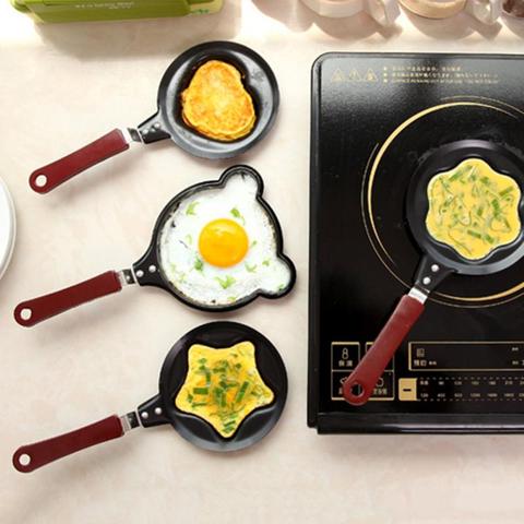 12Cm Small Nonstick Frying Pan for Household Fried Egg Pancakes Round Mini  Saucepan New 