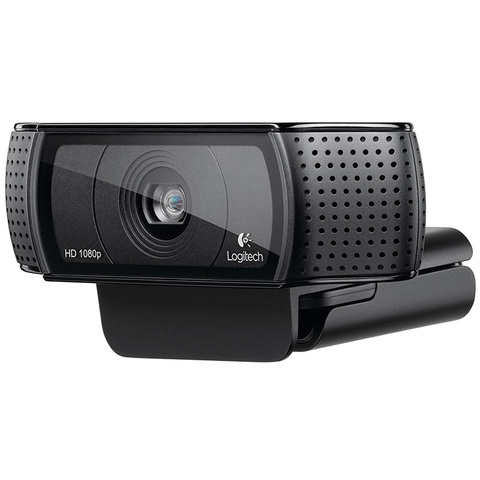 Logitech C920 Pro Webcam HD Smart 1080p web cam Widescreen Skype Video Call Laptop Usb Camera 15MP Web Camera ► Photo 1/6