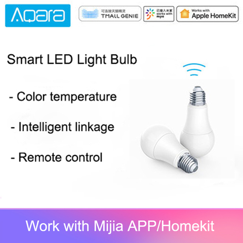 Original Aqara 9W E27 2700K-6500K 806lum Smart White Color LED Bulb Light Work With Home Kit And MIjia app ► Photo 1/6