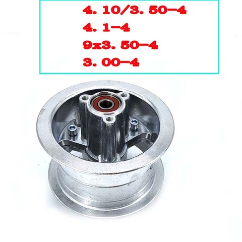 3.00-4 3.50-4 4.10-4 4.10/3.50-4 9x3.50-4'' 4 inch Alloy Rims Electric Scooter Wheel hub for scooter bike motorcycle ATV Go Kart ► Photo 1/6