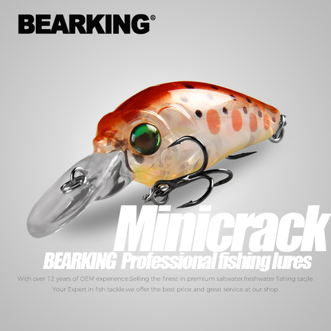 BEARKING Hot model professional A+ fishing lures mini minnow crank 35mm 3.7g dive 2.0m fishing tackle hard bait ► Photo 1/6