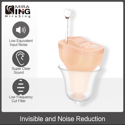 K25 Portable Audiphones CIC hearing aid Sound Amplifier Mini Size Inner Ear Invisible Volume Adjustable Ear Aids Hearing ► Photo 1/1