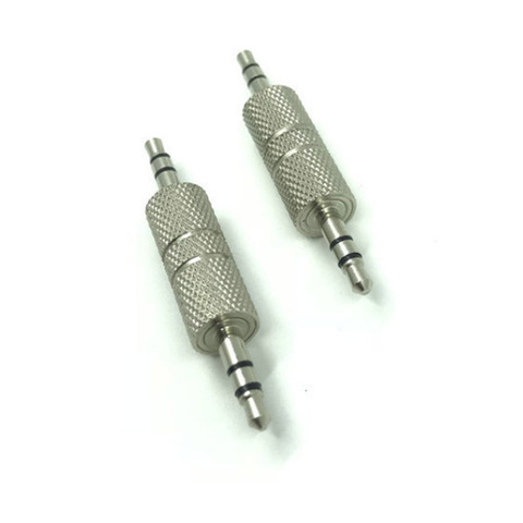 2pcs Jack 3.5 mm to 3.5 mm Audio Adapter  male Plug Connector for Aux Speaker Cable Headphone Jack 3.5 ► Photo 1/2