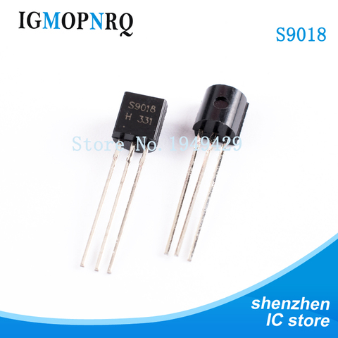 100pcs free shipping S9018 SS9018 9018 RF Bipolar Transistors NPN/30V/50mA TO-92 new original ► Photo 1/2